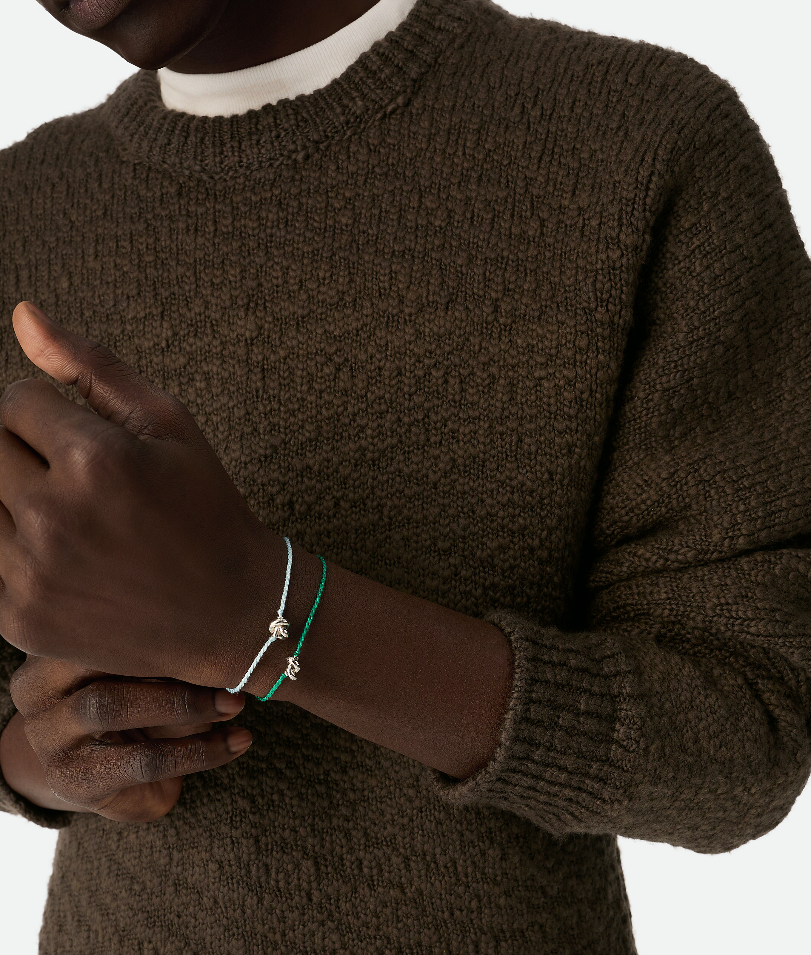 Bottega Veneta Knot Armband In Flash Green