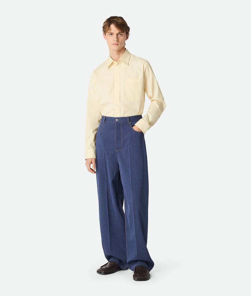 Display a large version of the product image 1 - Wool Cotton Wide Leg Trousers