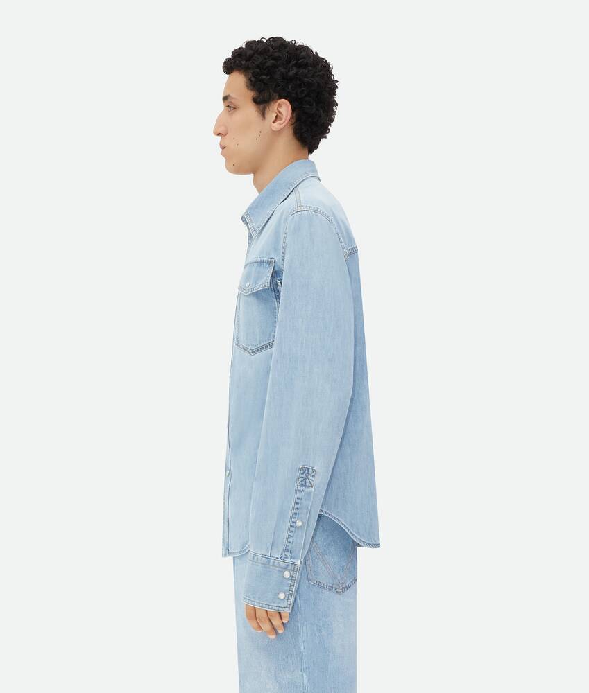 Display a large version of the product image 2 - Light Bleached Denim Shirt