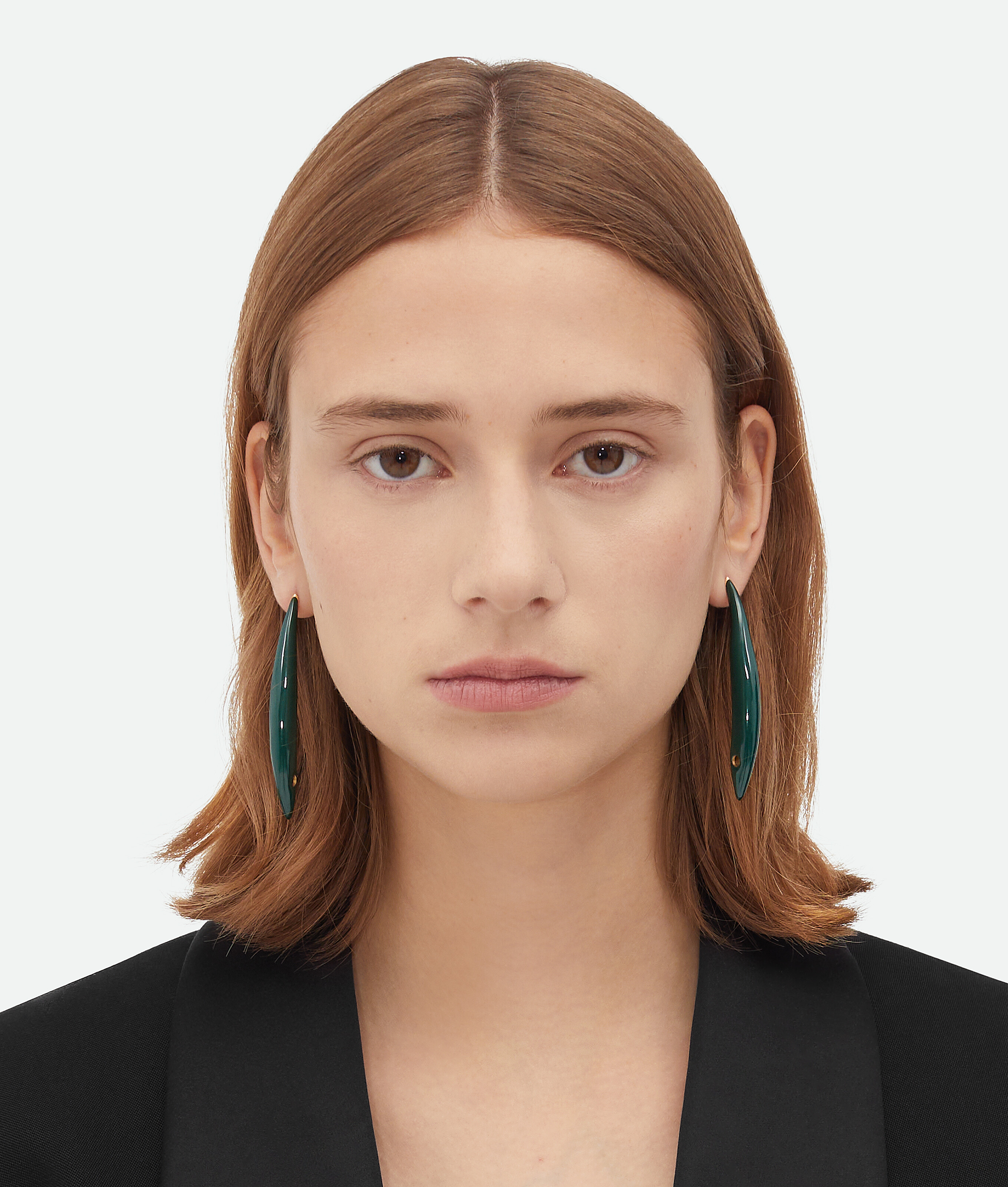 Bottega Veneta Sardine Earrings - Dark Green - Woman
