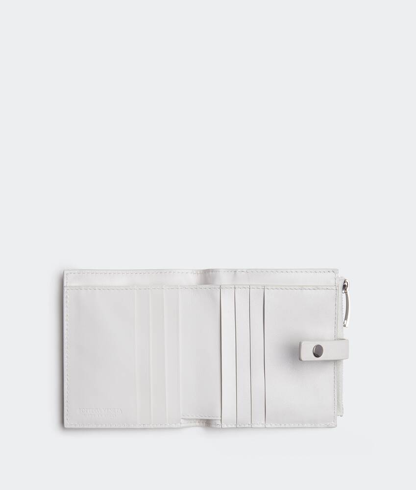 ホワイト二つ折りファスナーウォレット| Bottega Veneta® 日本