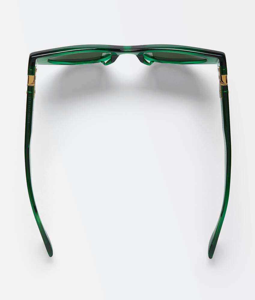 Sunglasses Bottega Veneta Green in Metal - 33342042