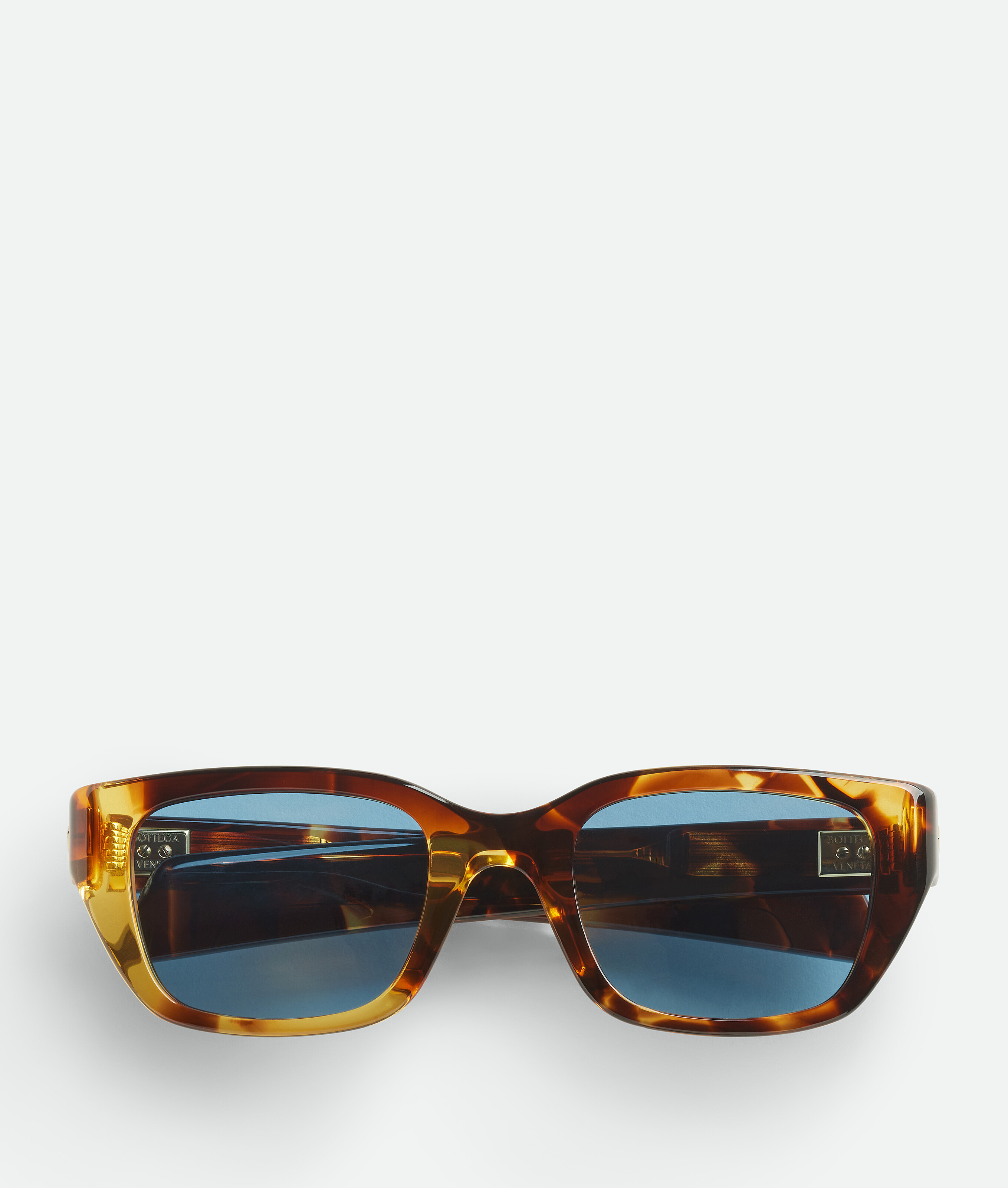 Bottega Veneta Birdie Square Sunglasses - Brown - Unisex -