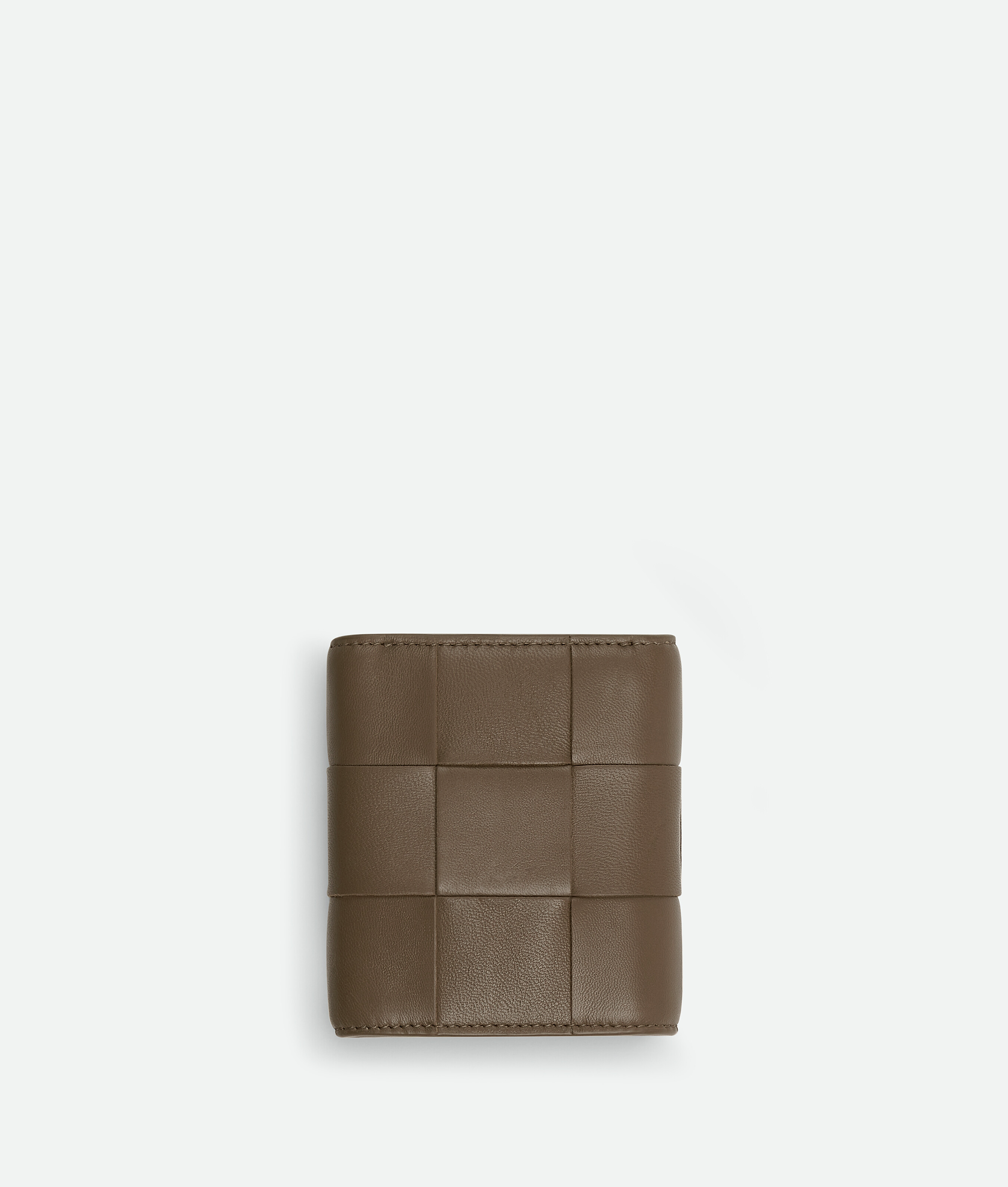 Shop Bottega Veneta Small Cassette Tri-fold Zip Wallet In Brown