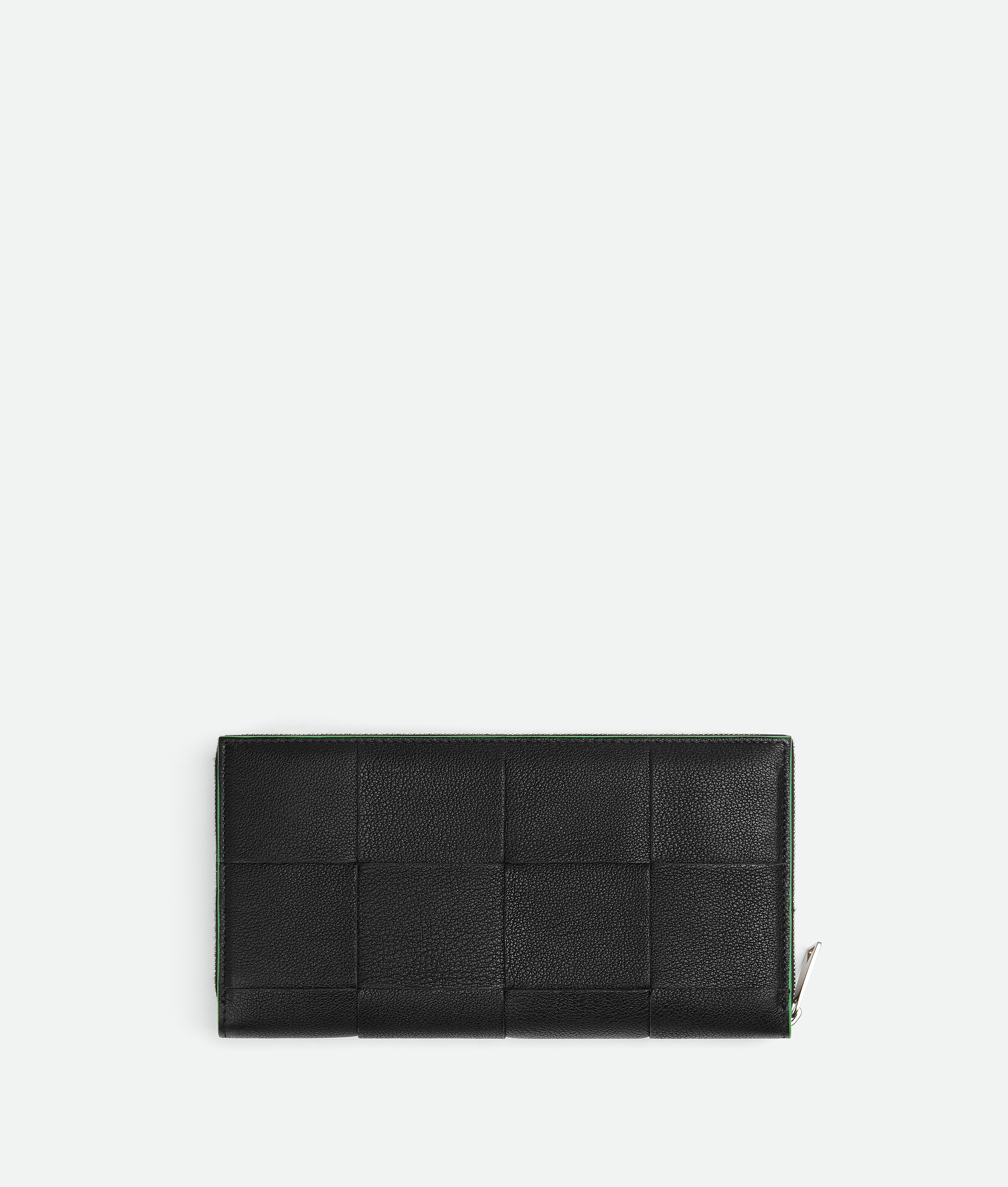 Shop Bottega Veneta Cassette Zip Around Wallet In Black