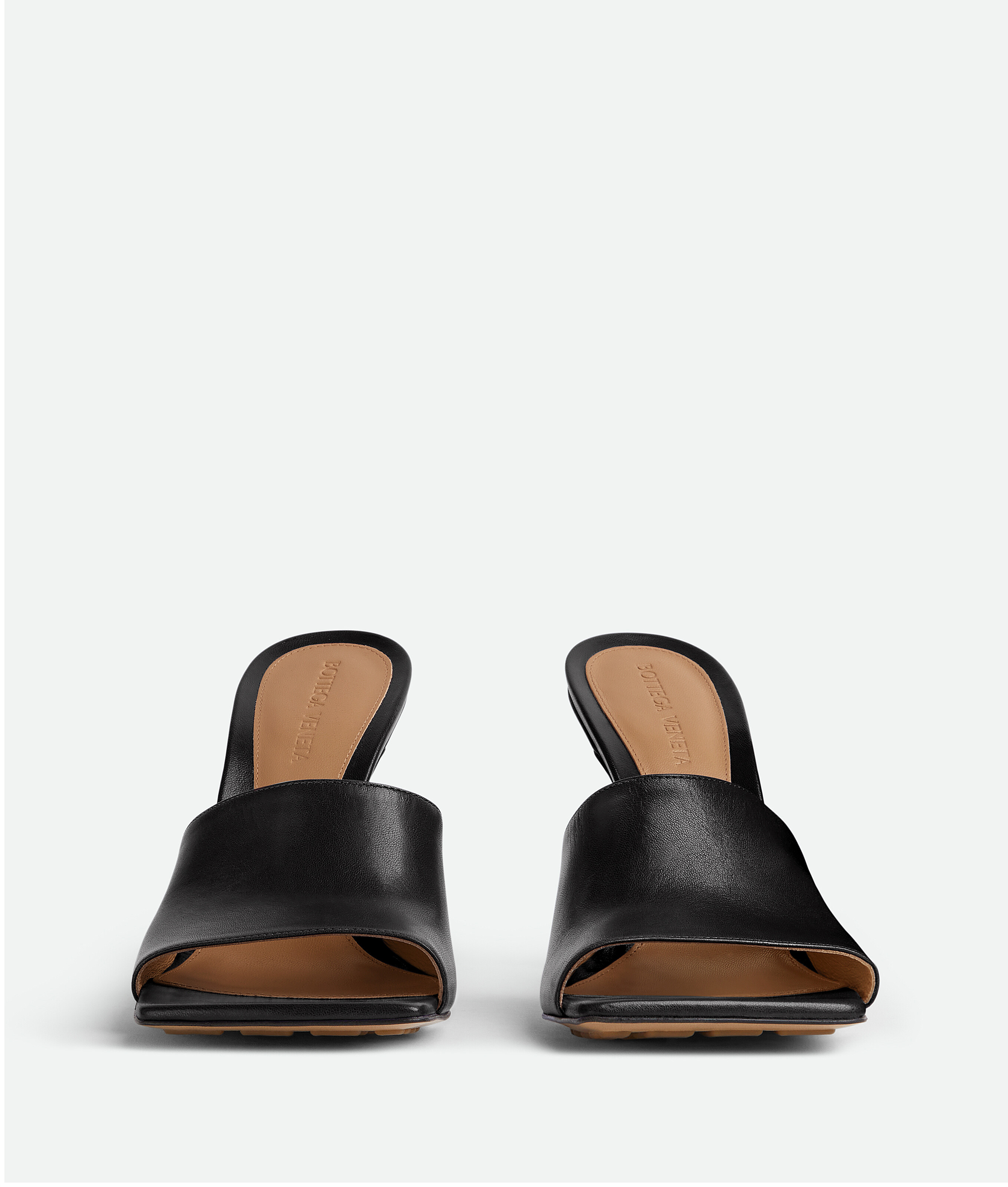 Shop Bottega Veneta Stretch Mules In Noir