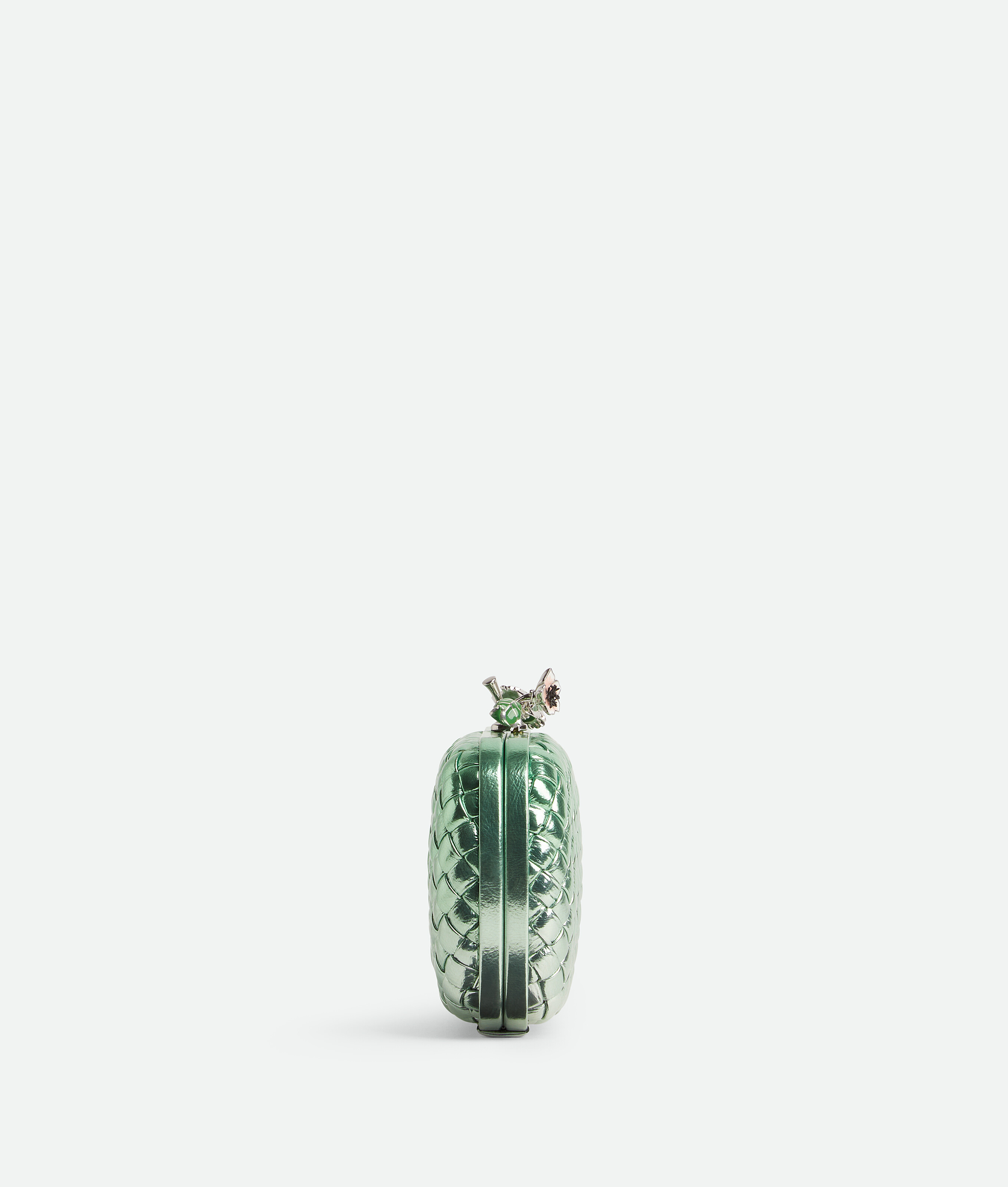 Bottega Veneta Knot In Fresh Mint/silver
