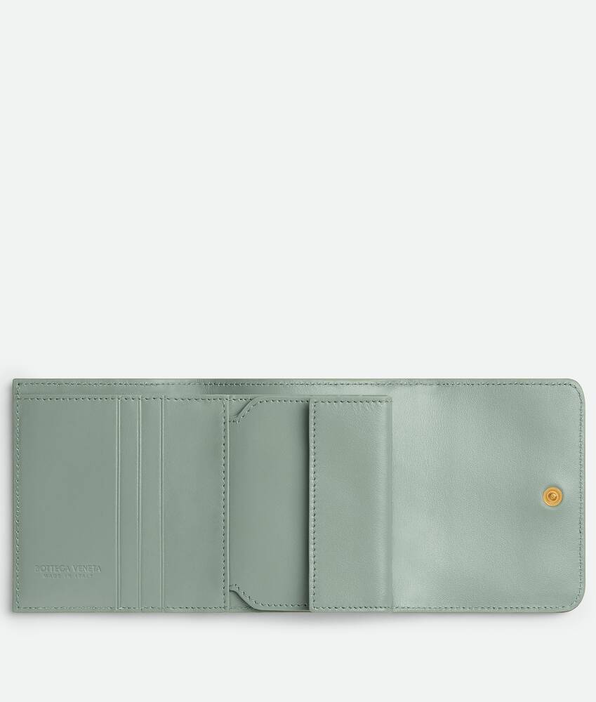 Display a large version of the product image 2 - Intrecciato Tri-Fold Wallet With Origami Coin Purse