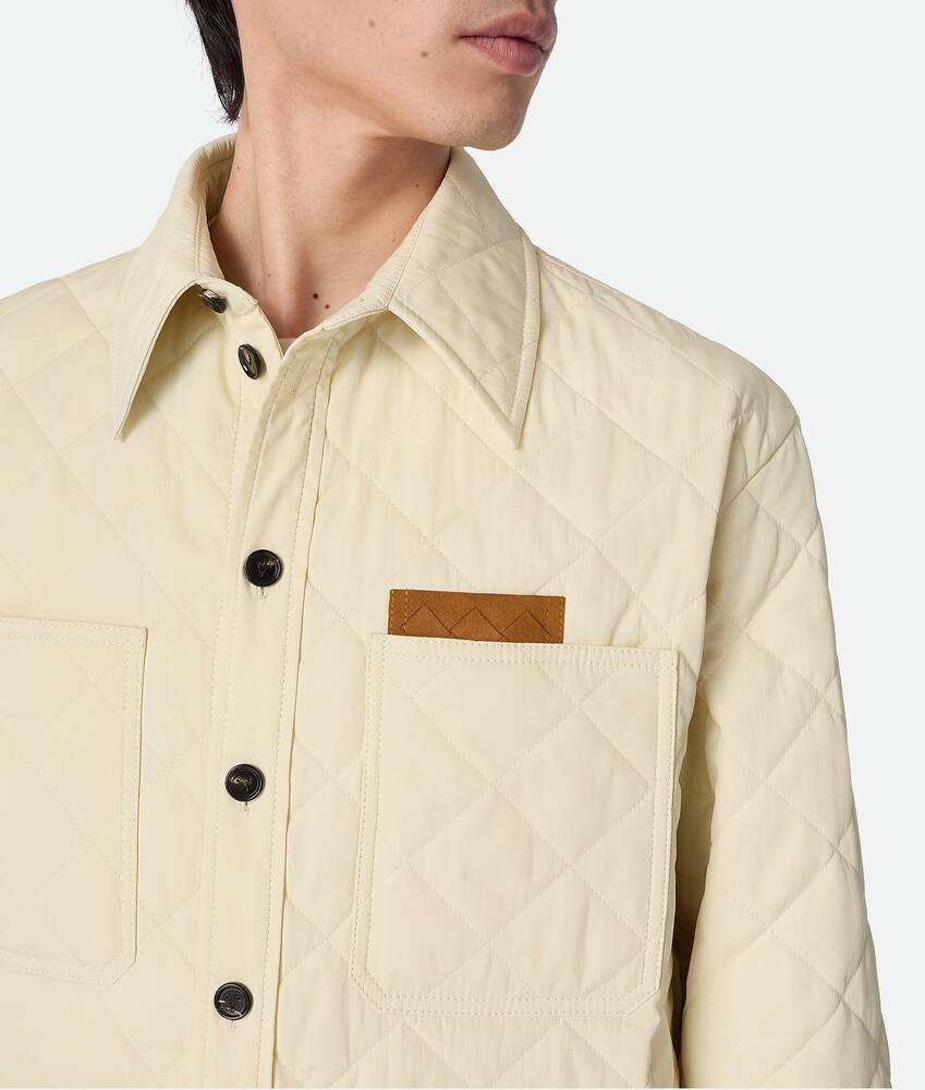 BOTTEGA VENETA QUILTED OVERSHIRT キルト Bottega Veneta Men's Quilted Overshirt with Suede
