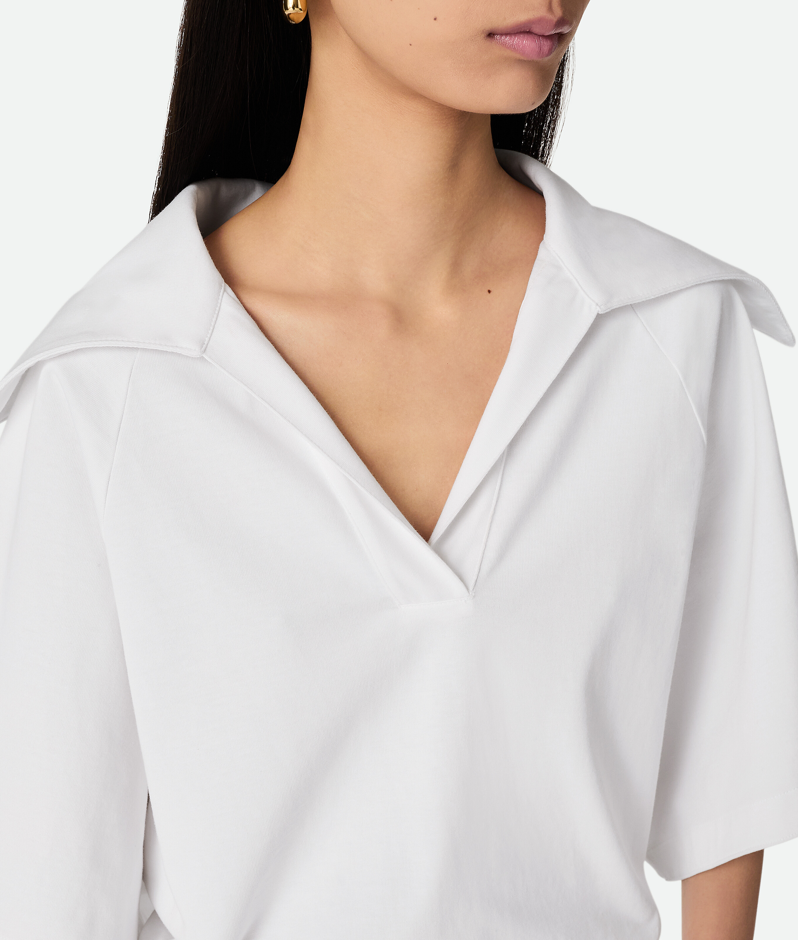 Bottega Veneta T-shirt Aus Baumwolljersey In White