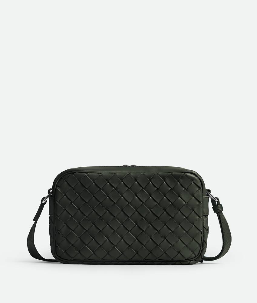 Bottega Veneta® Small Intrecciato Camera Bag in Dark Green. Shop online now.