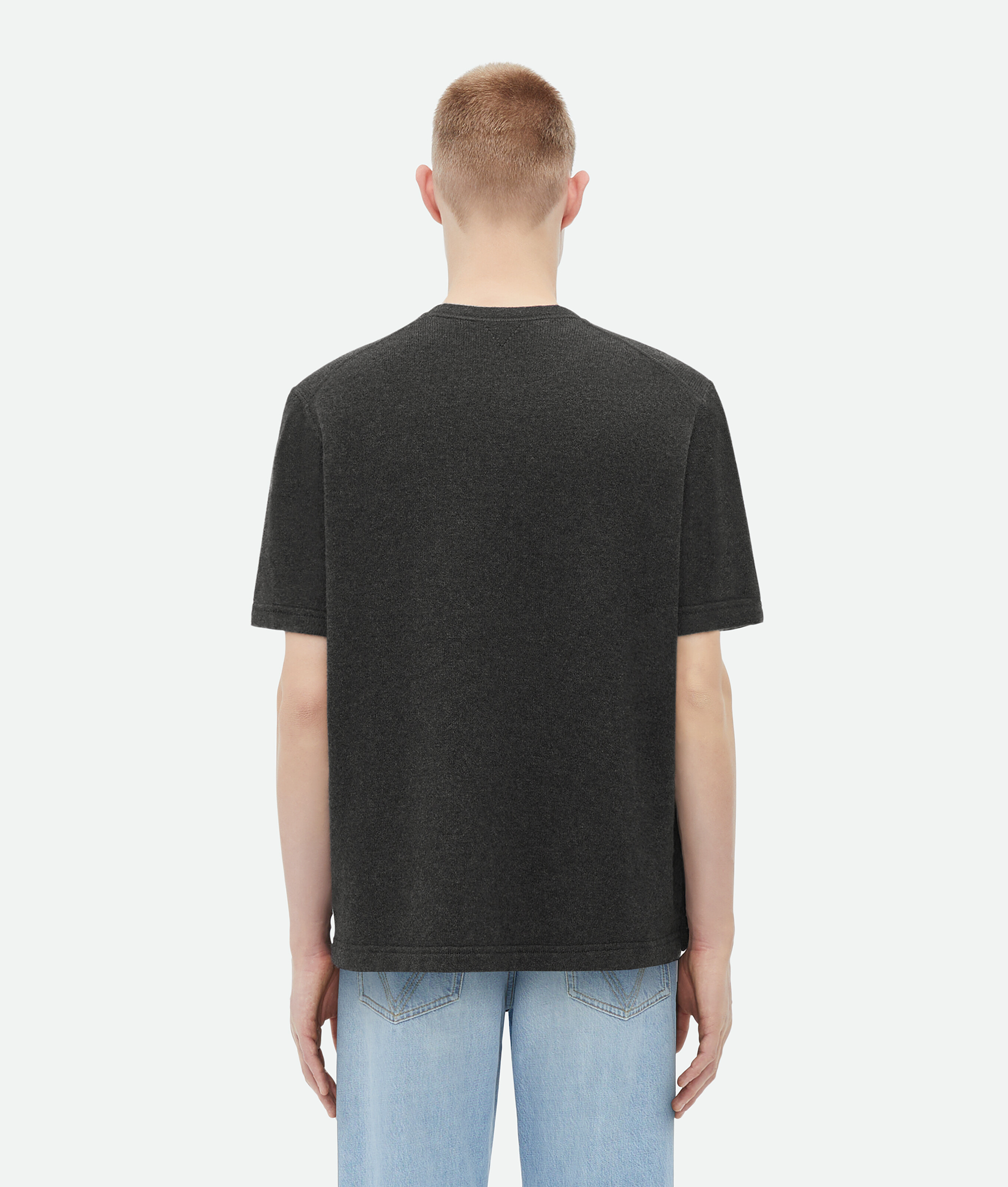 Shop Bottega Veneta Relaxed Fit Cashmere T-shirt In Grey