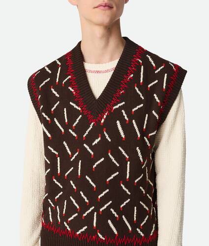Cotton Jacquard Matches Gilet