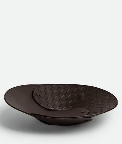 Interlocking Leather Tray - L