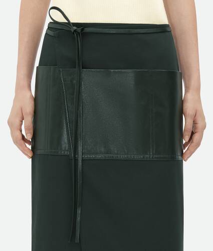 Cotton Twill Wrapped Skirt