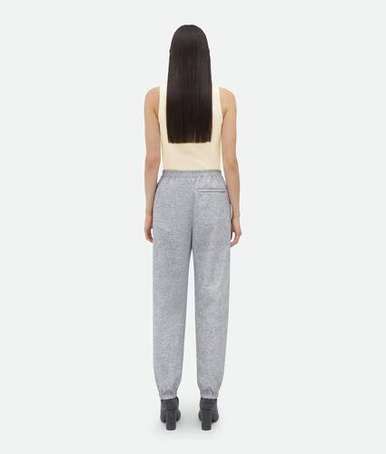 Printed Leather Jersey Jogger Trousers