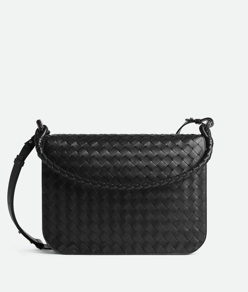 Men's Swing Messenger in Black Bottega Veneta US