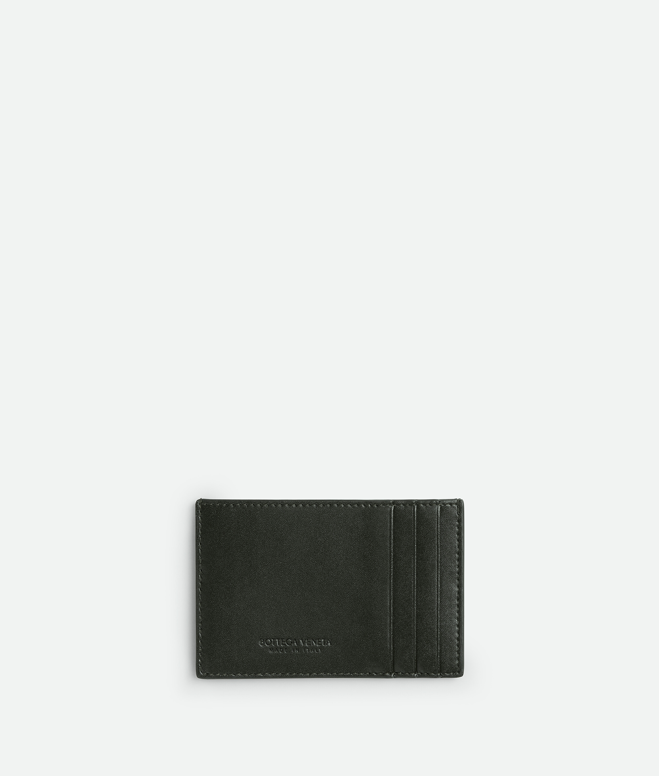 Bottega Veneta Cassette Credit Card Case In Dark Moss