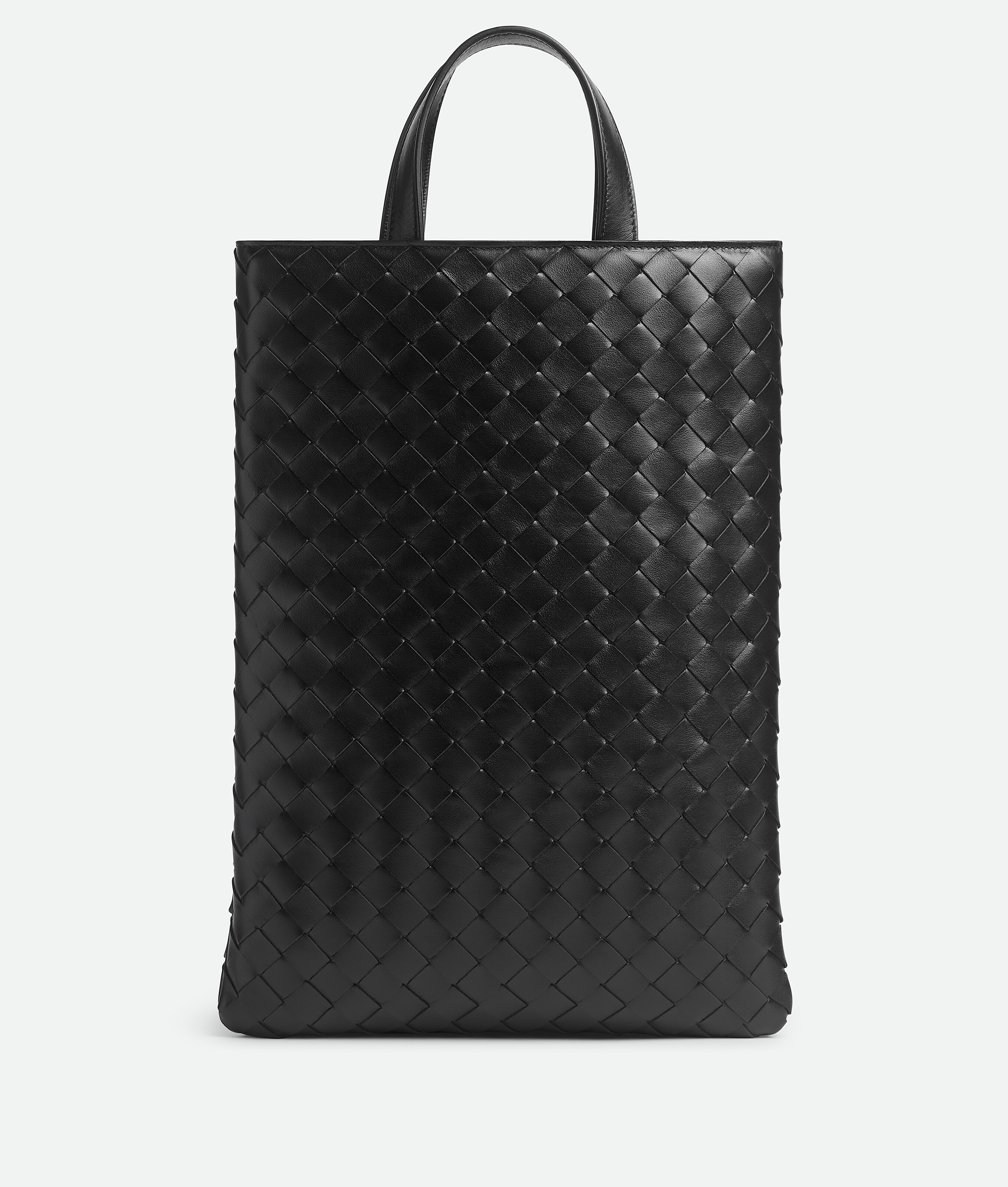 Shop Bottega Veneta Intrecciato Laptop Case With Handle In Black