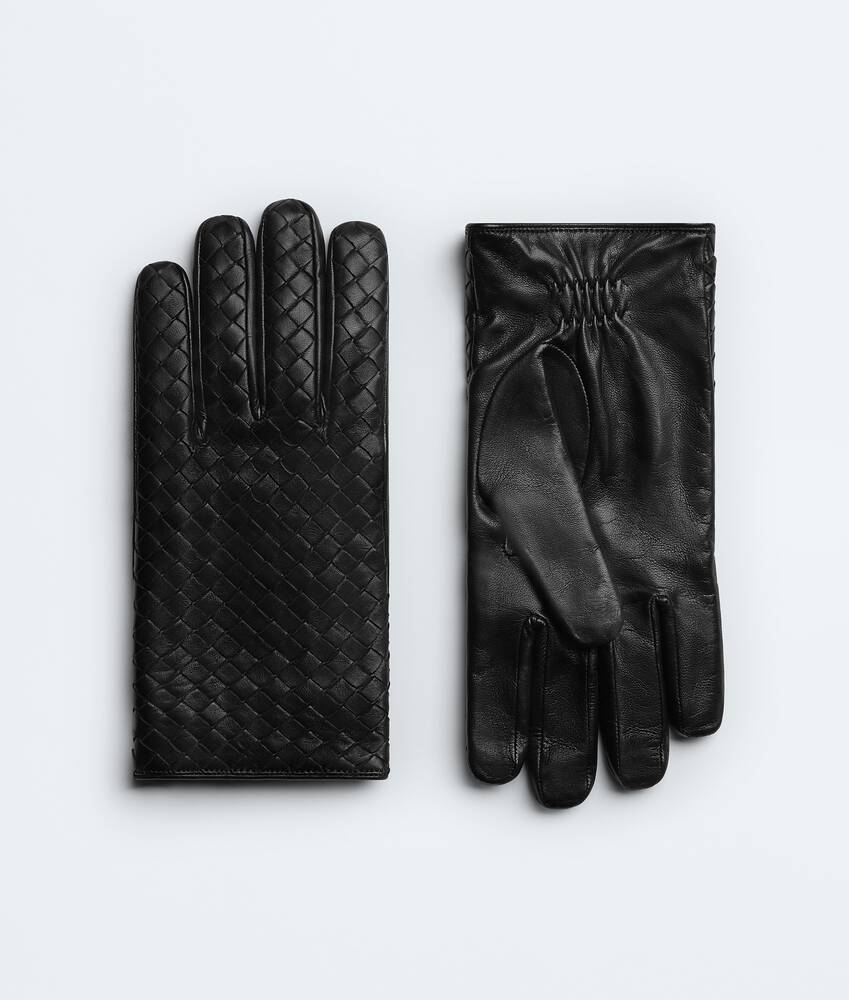 Intrecciato Leather Gloves - Main Image