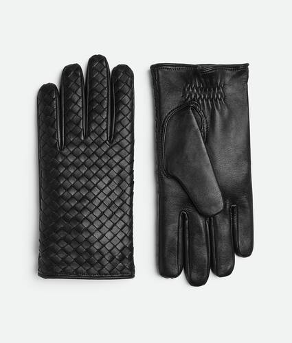 Gants en cuir Intrecciato