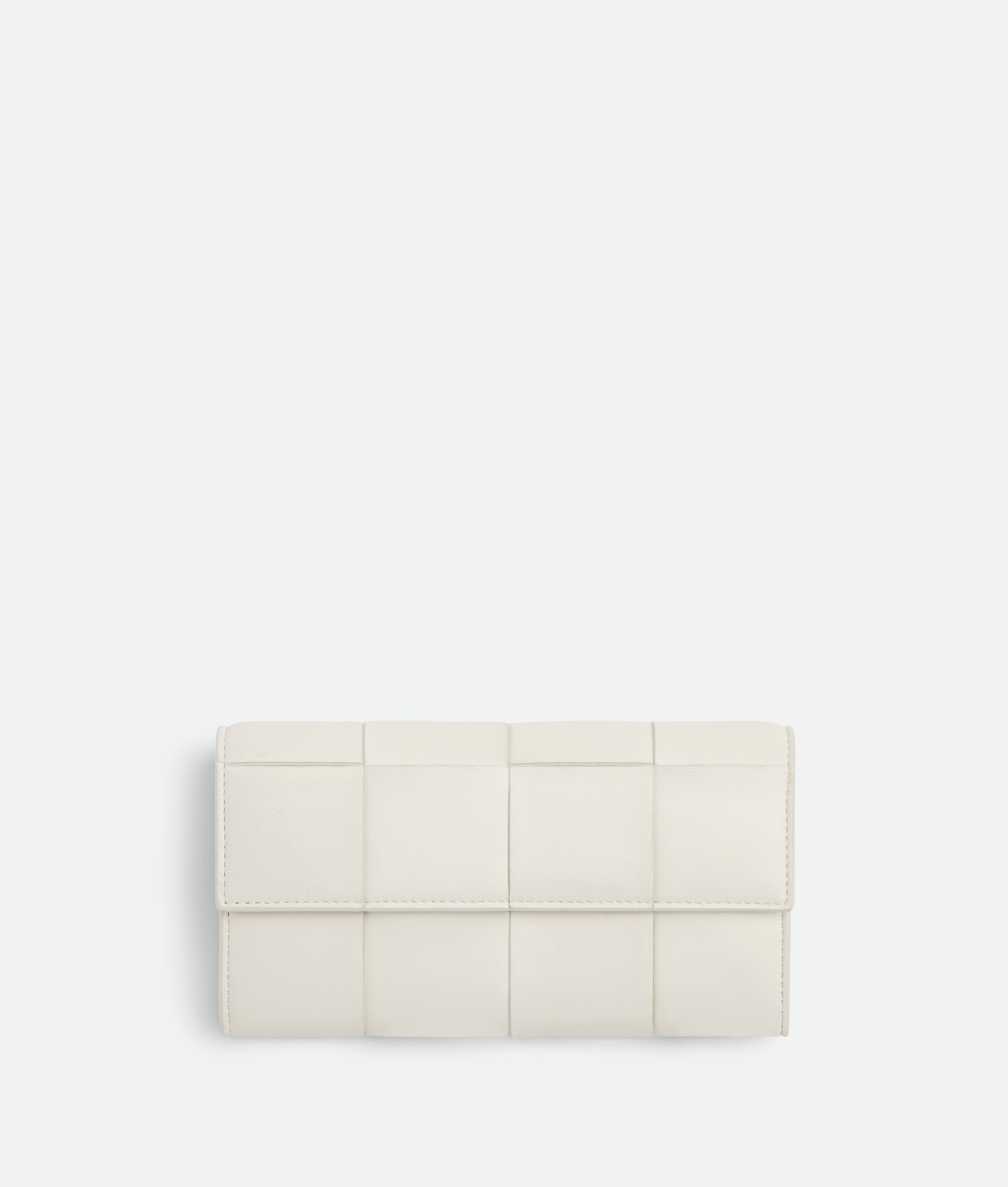 Bottega Veneta Cassette Large Flap Wallet In White