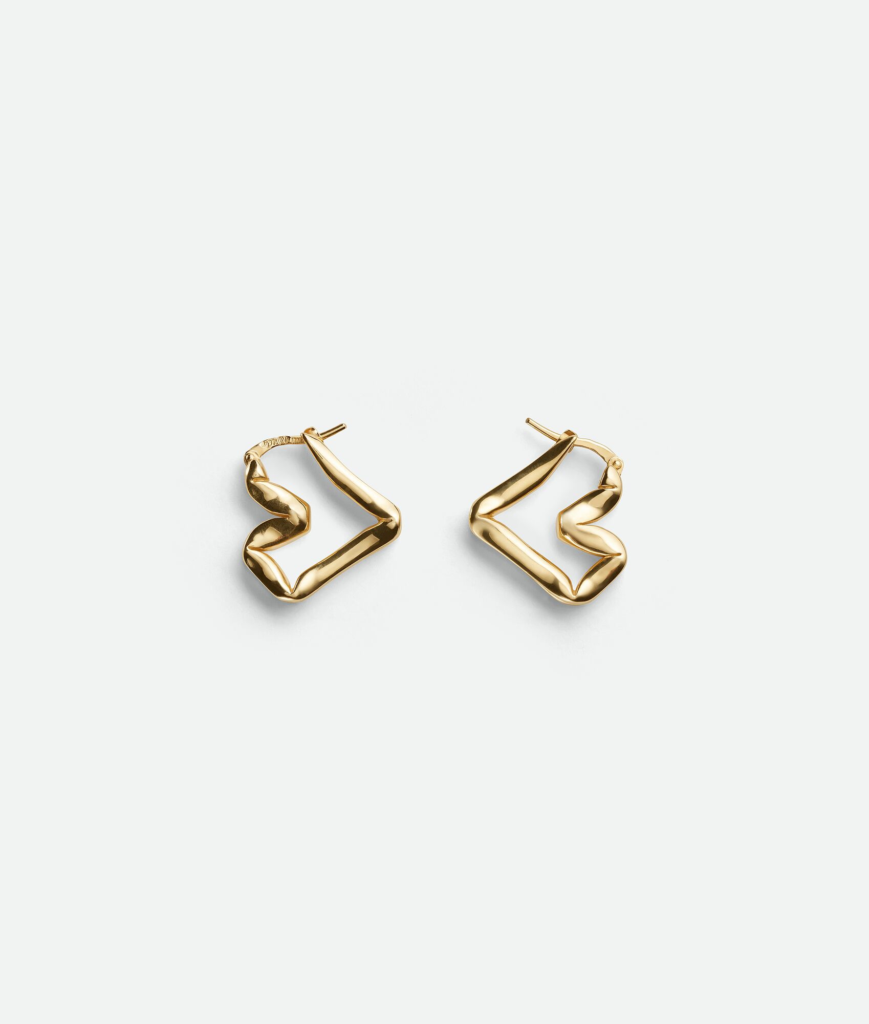 Bottega Veneta® Women's H Beam Earrings in Yellow gold. Shop online now.