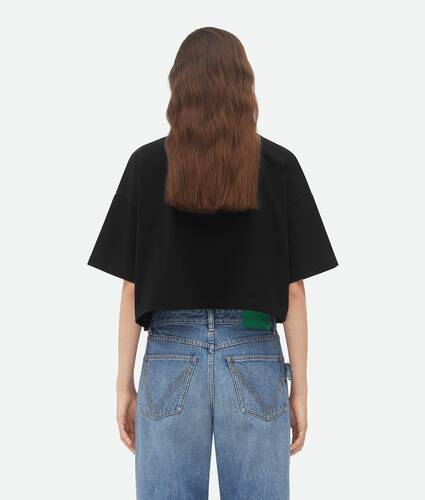 Pima Cotton Jersey Crop T-Shirt