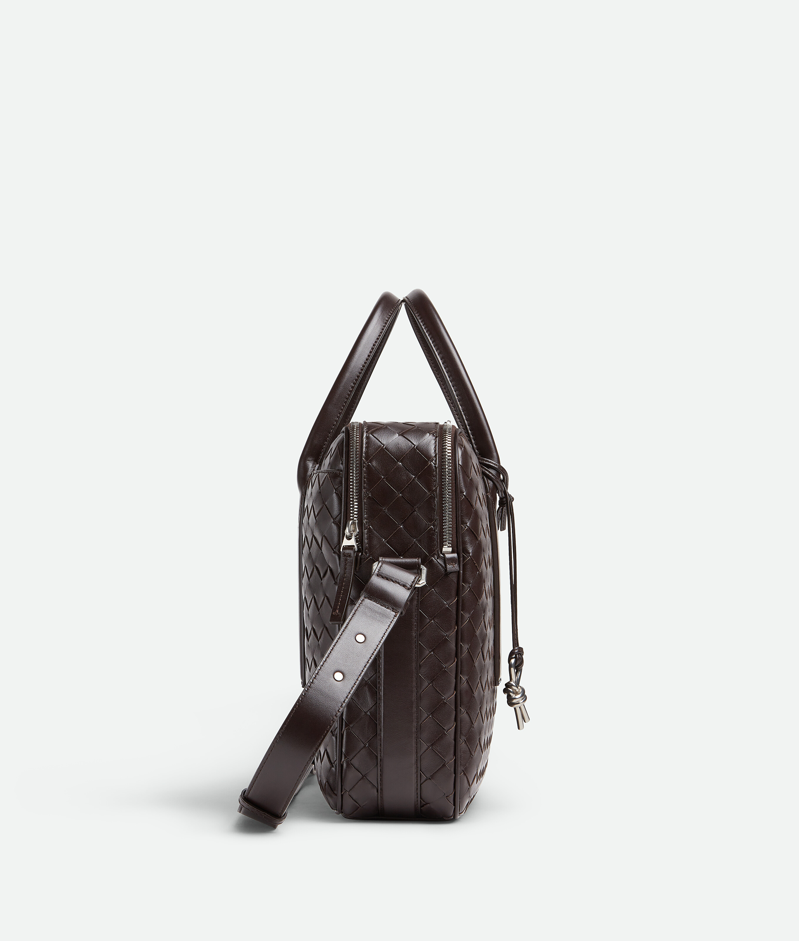 Bottega Veneta Getaway Large Briefcase In Brown
