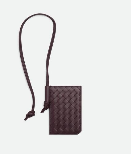 Intrecciato Piccolo Badge Holder