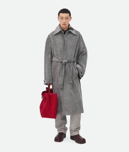 Bottega veneta leather coat online