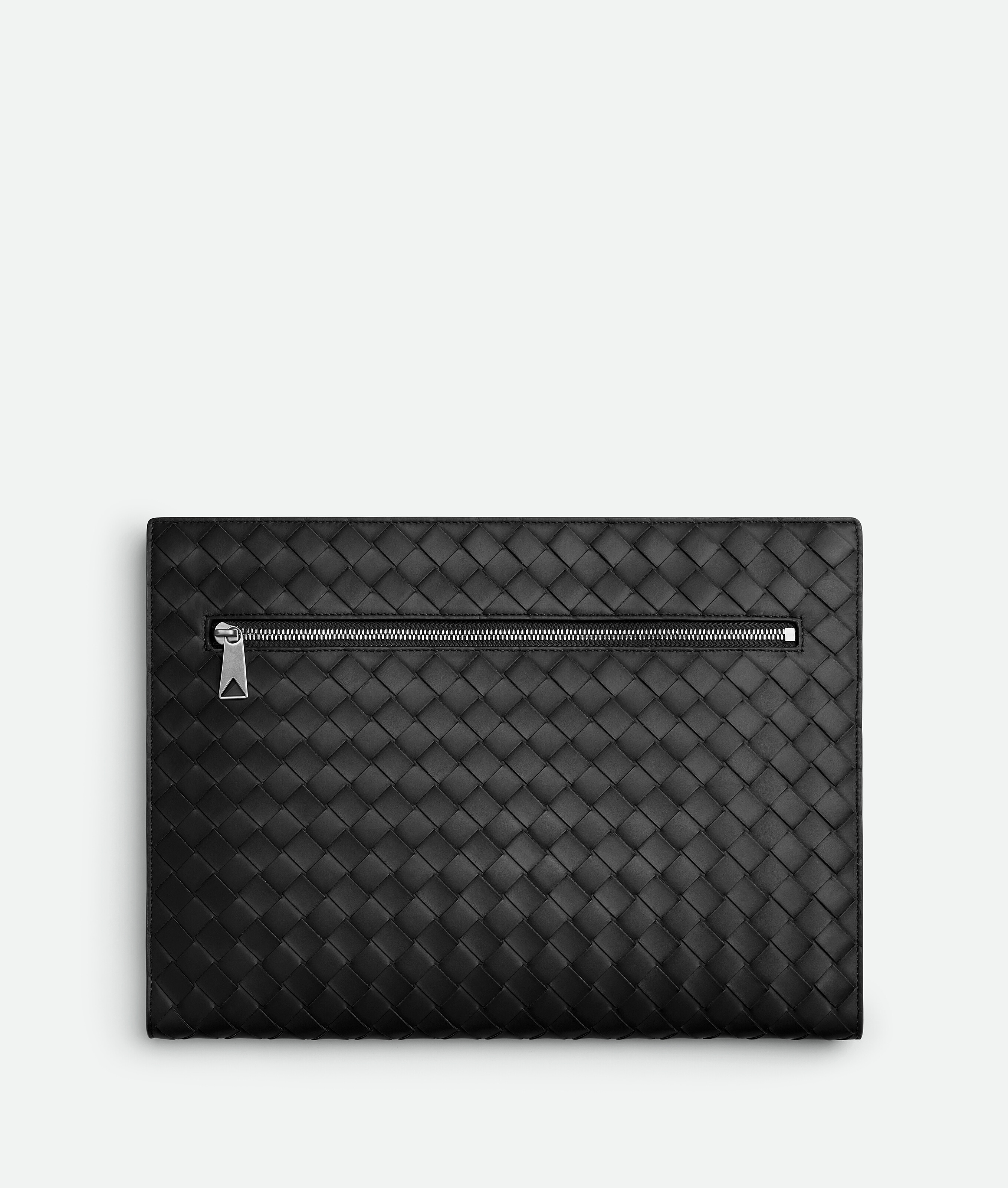 メンズA4PC収納可能美品✨BOTTEGA VENETA ドキュメントケース イントレチャート 黒