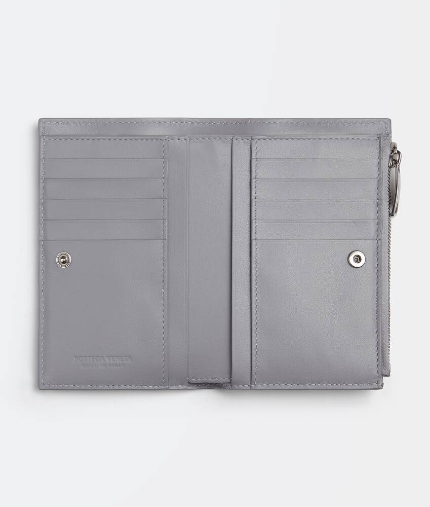 bottega bifold zip wallet