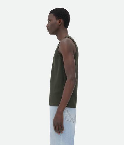 Slim Fit Cotton Stretch Ribbed Tank Top