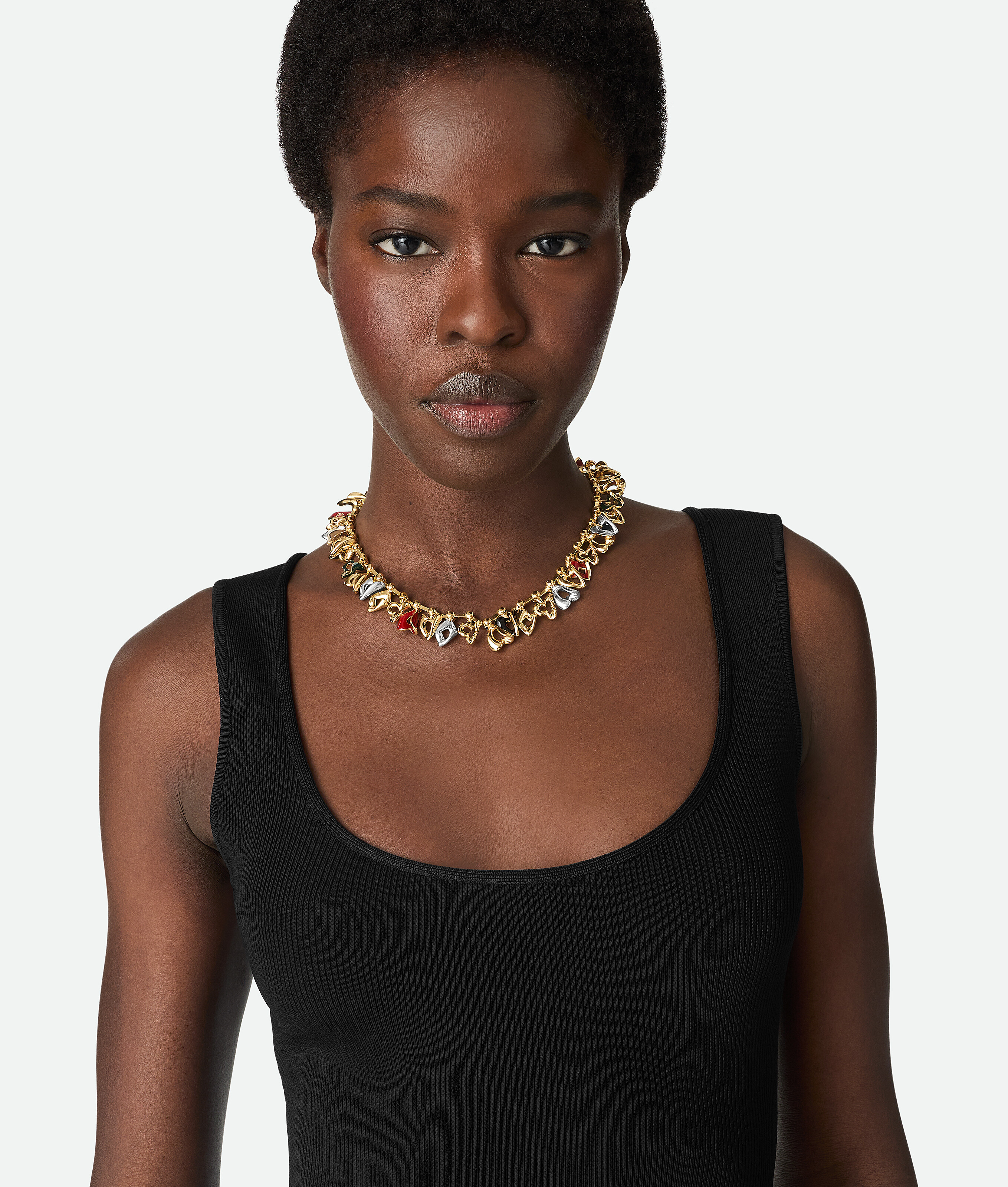 Bottega Veneta Cards Necklace - Dark Green/syrup - Woman