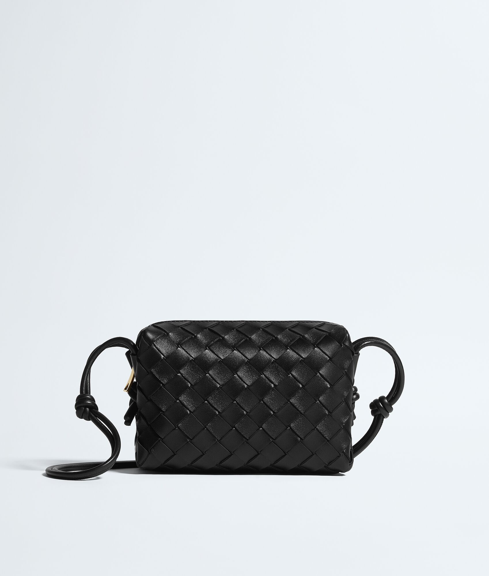 Bottega Veneta® Women's Mini Loop Camera Bag in Black. Shop online now.
