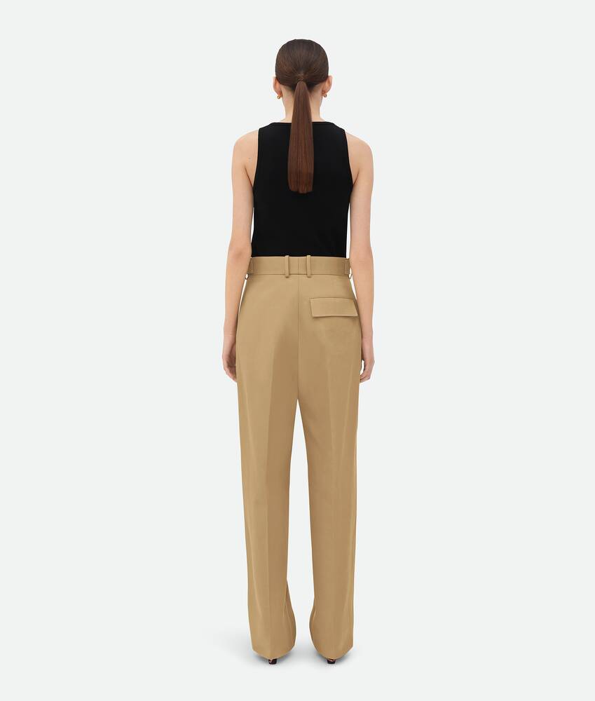 Display a large version of the product image 3 - Cotton Twill Tapered Trousers