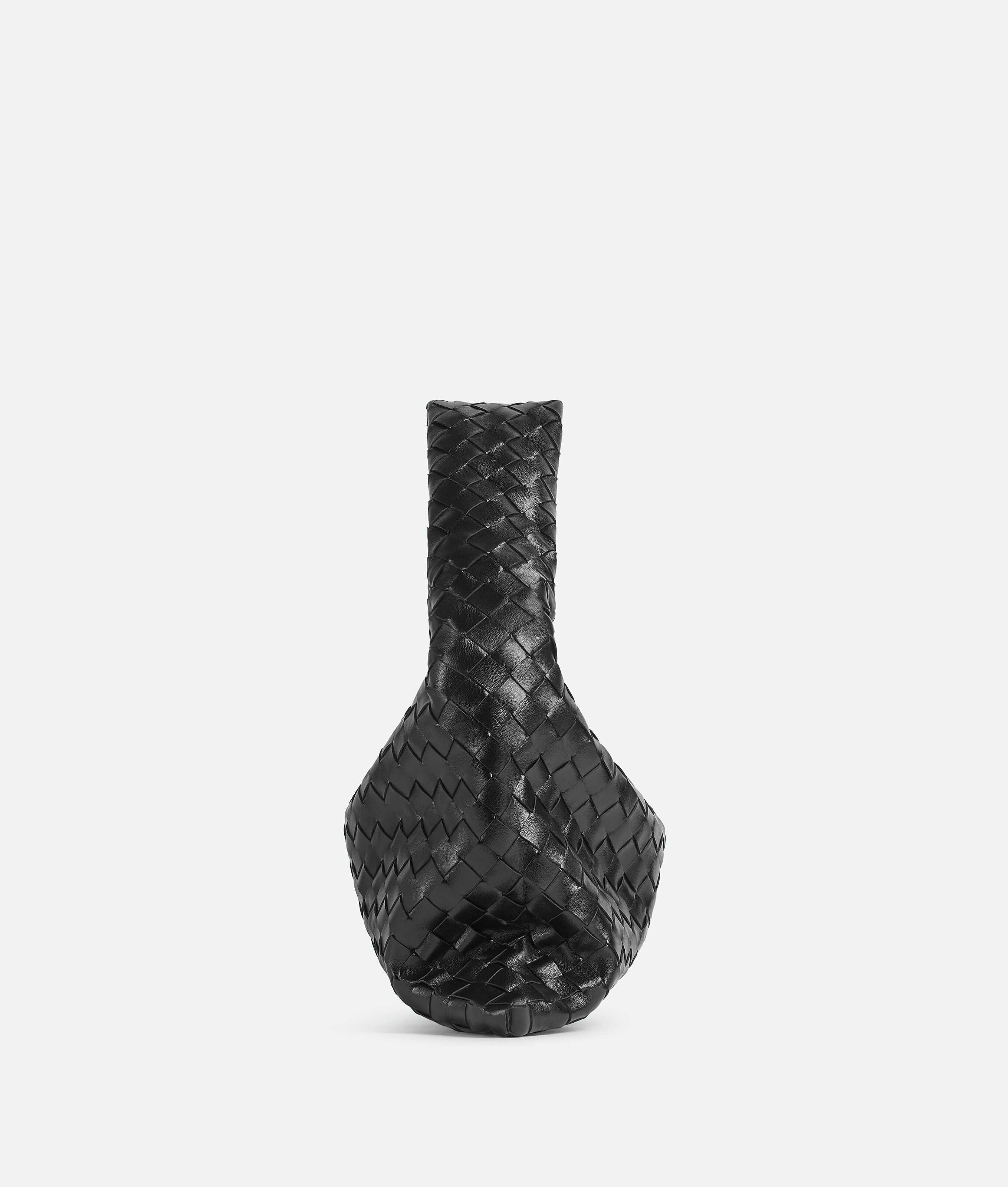 Bottega Veneta Small Hop Leather Shoulder Bag In Black