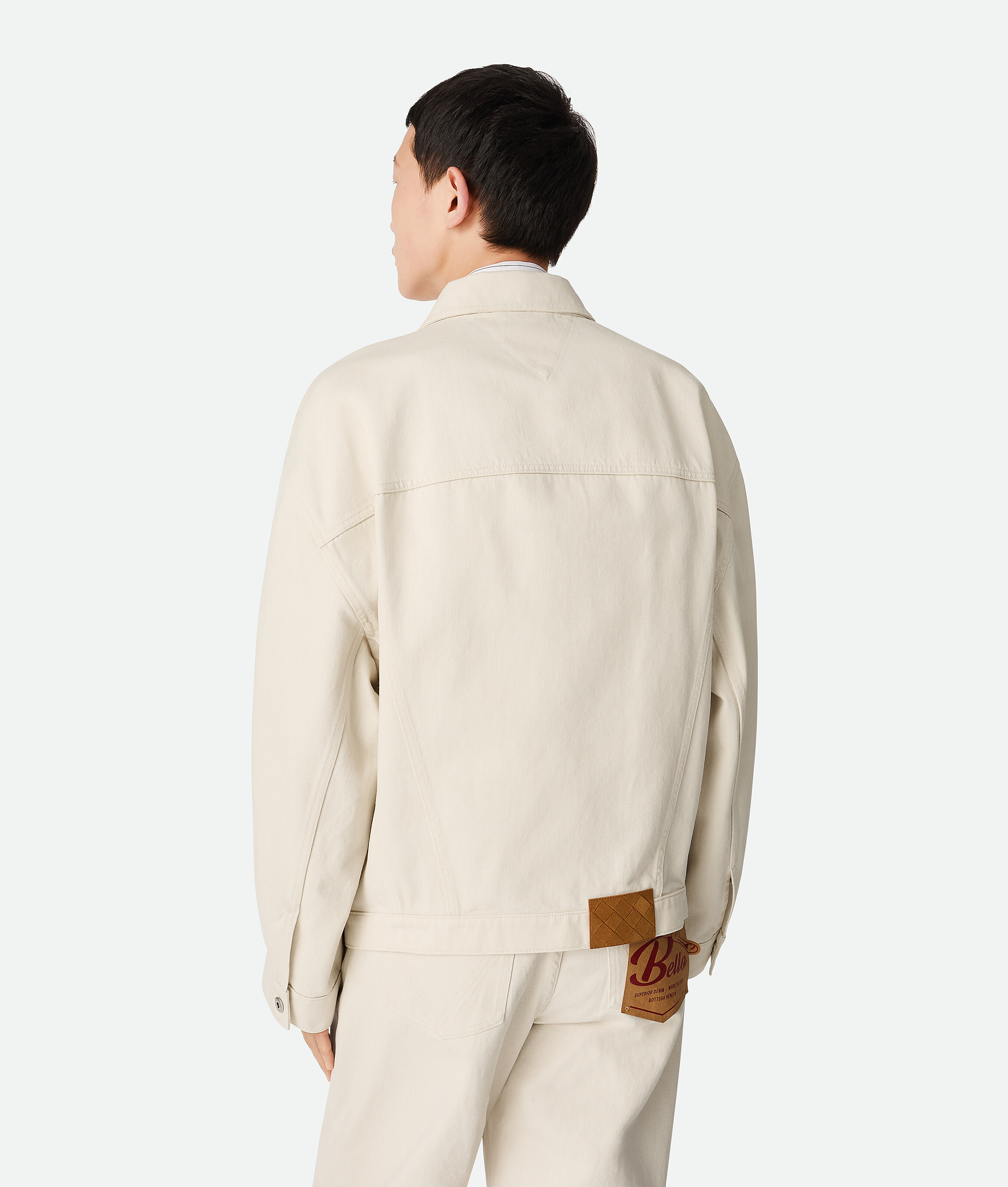 Bottega Veneta Bunte Jeansjacke In Pale Meringue