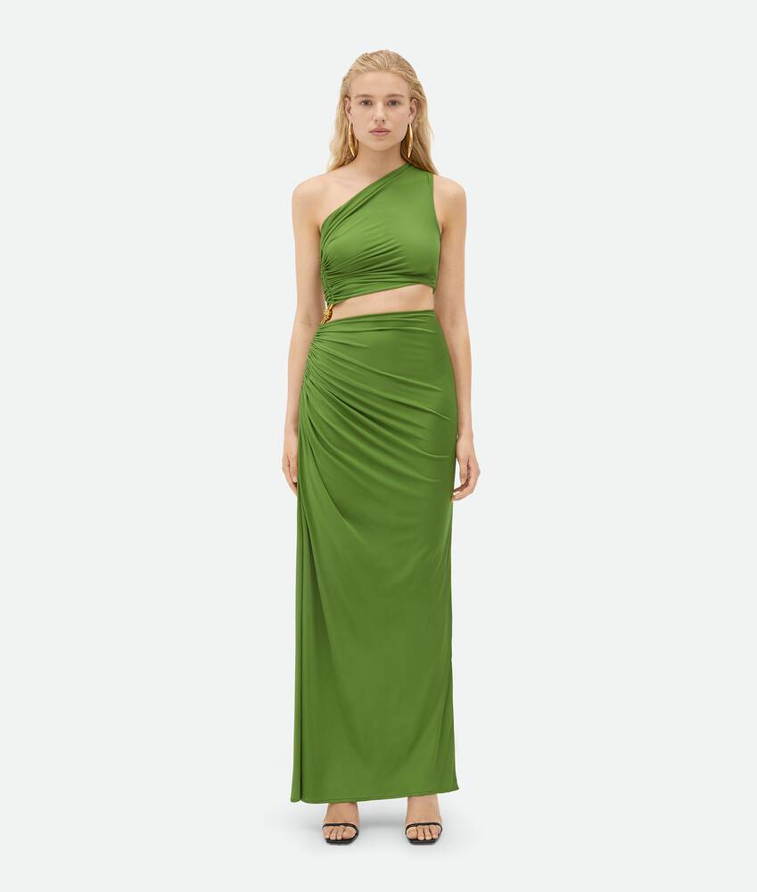 Display a large version of the product image 1 - Viscose Jersey Dress With Knot