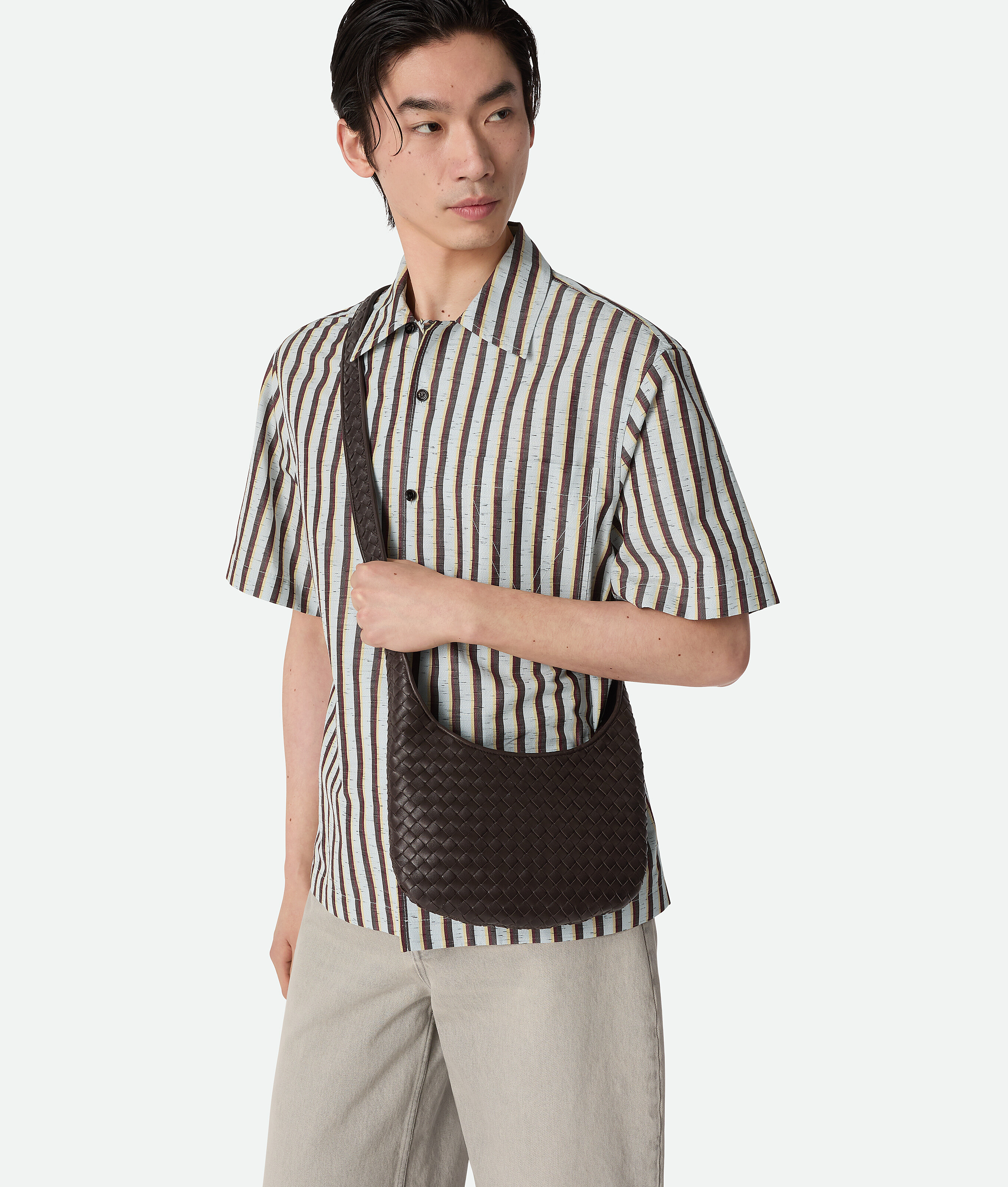 Bottega Veneta Men Fondant Small Veneto Crossbody Bag