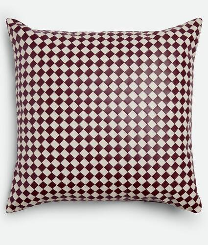 Check Intrecciato Cushion