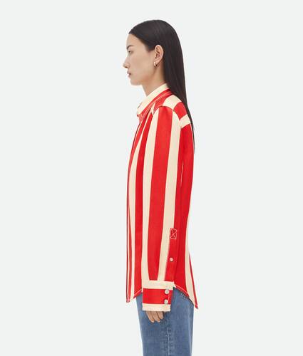 Striped Cotton Viscose Shirt