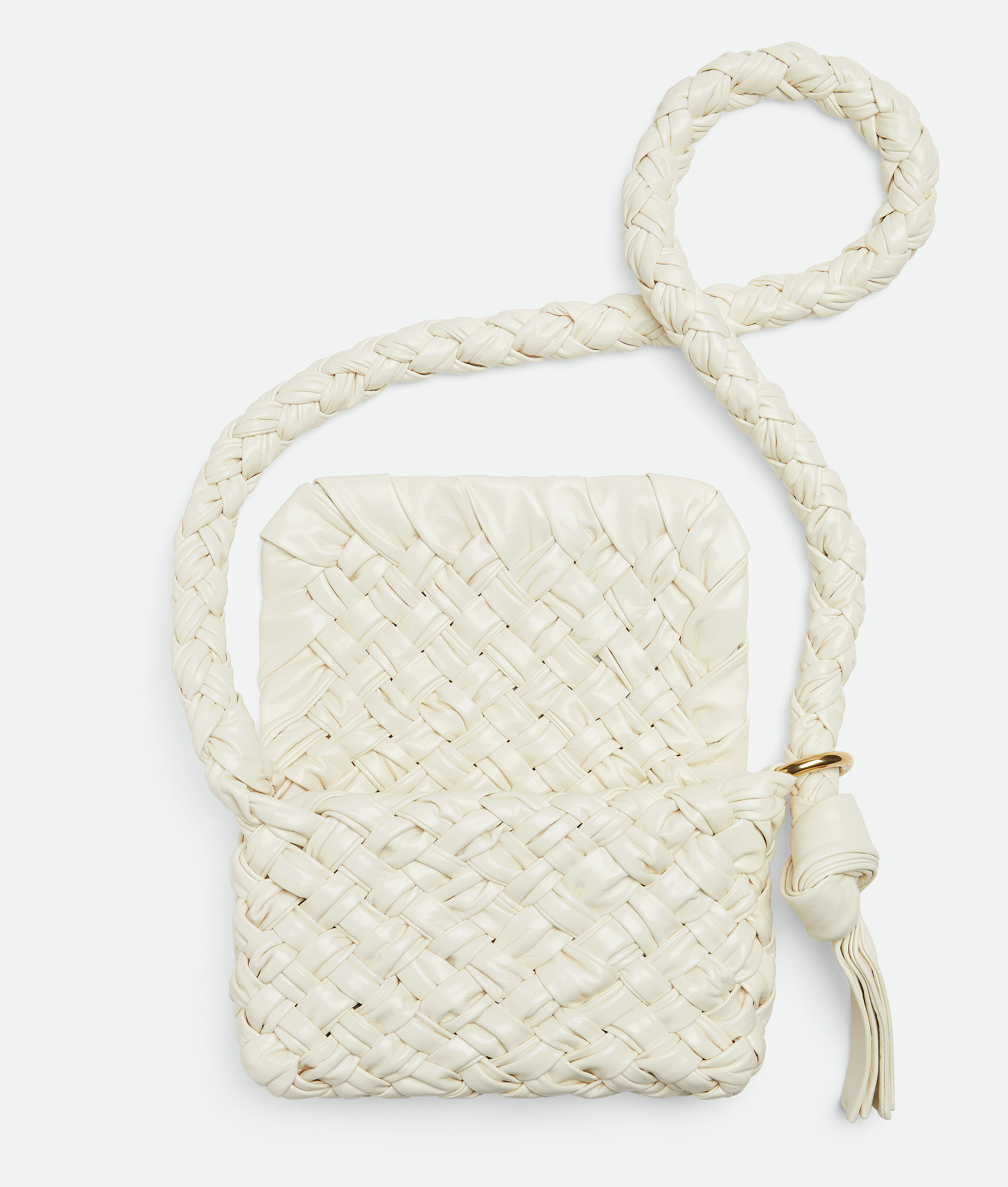 Bottega Veneta Small Citta Shoulder Bag In Bone