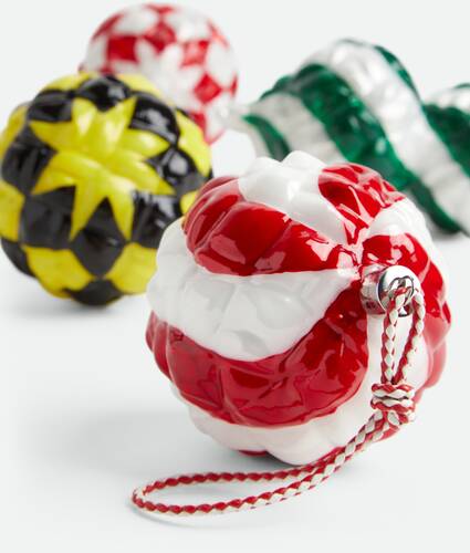 Set Of Two Swirl Ornaments 