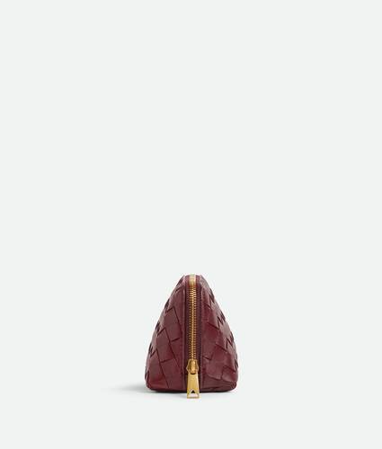 Intrecciato  Small Half-Moon Beauty Pouch