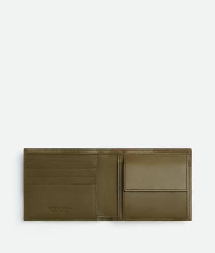 Intrecciato Bi-Fold Wallet With Coin Purse