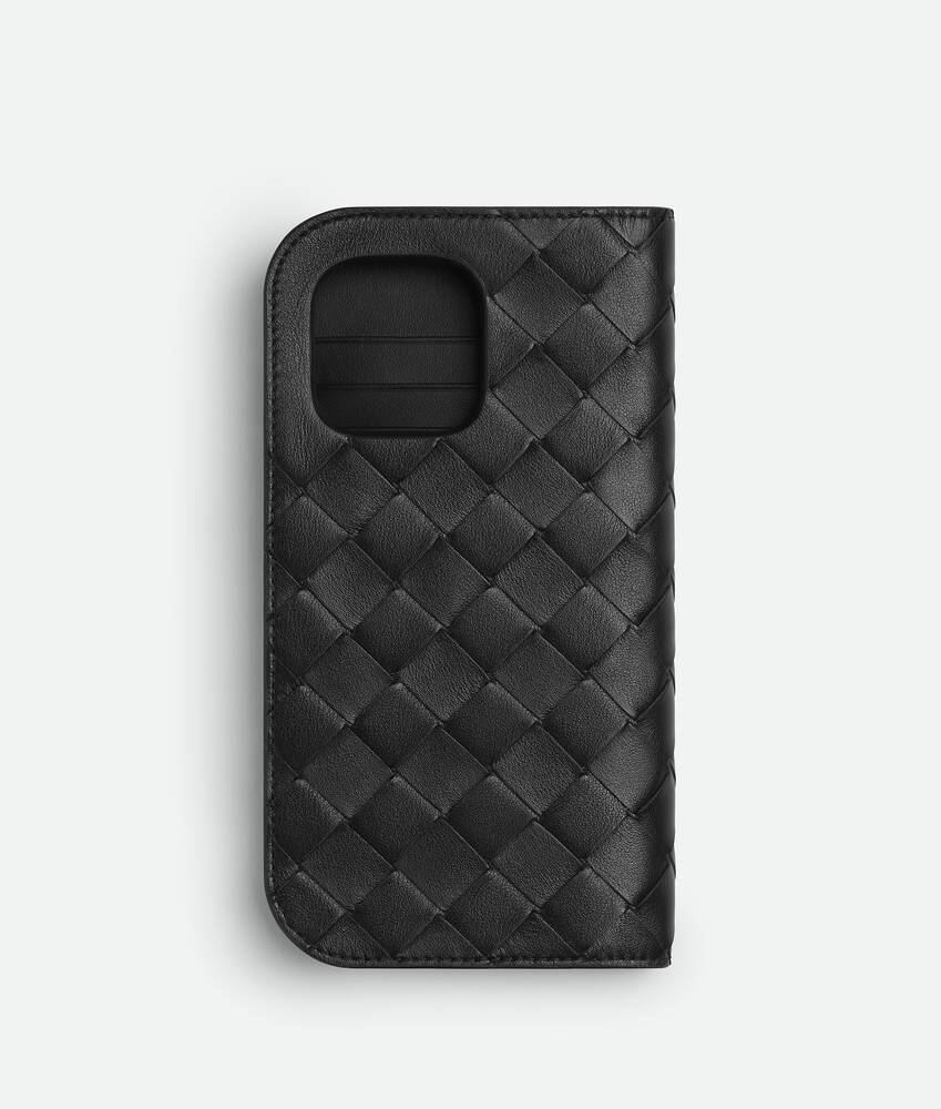 BOTTEGA VENETA ブラック iPhone16proケース Bottega Veneta iPhone 16 Pro Orbit Rubber Case | Saks Fifth