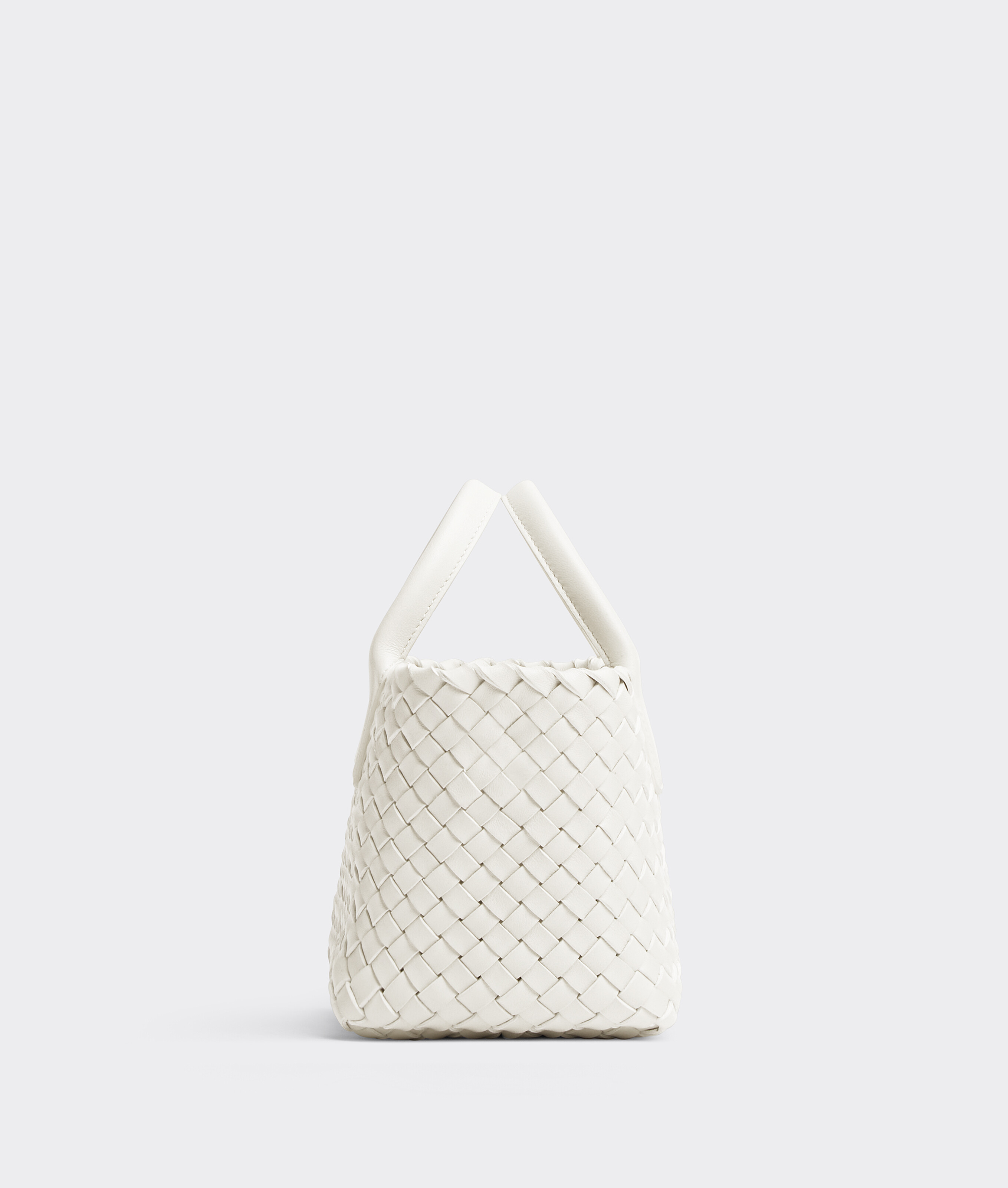 Shop Bottega Veneta Mini Cabat In White