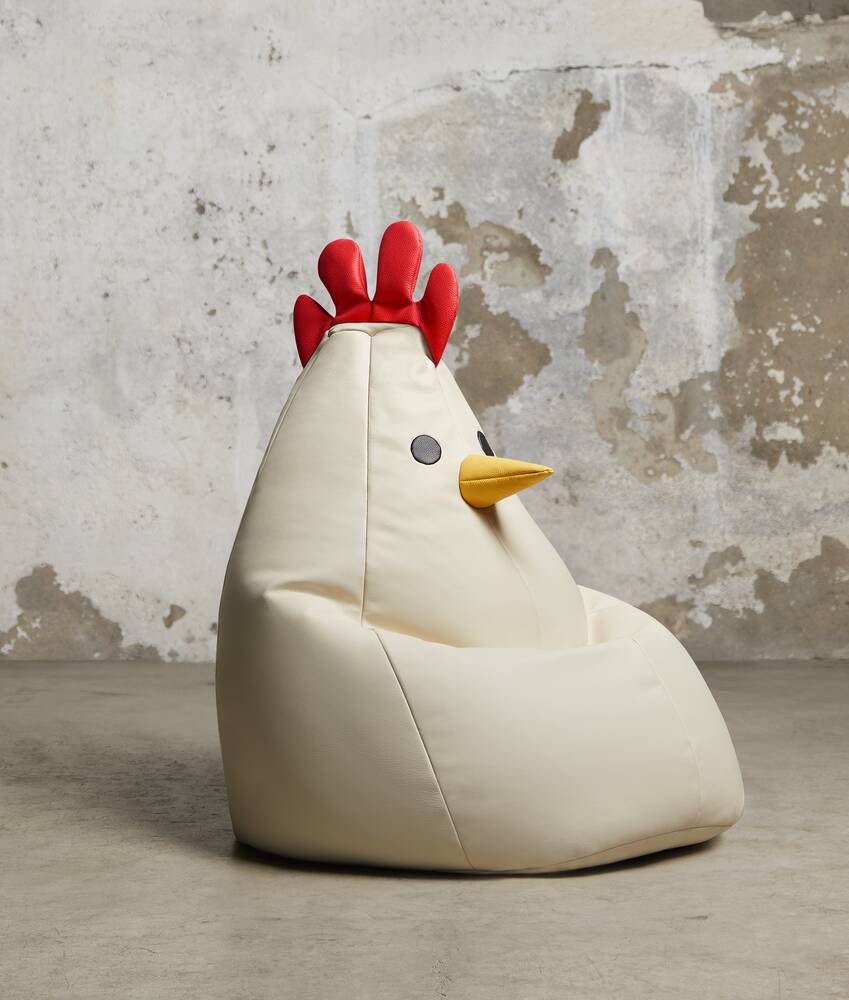 Mostrar una versión grande de la imagen del producto 1 - Puf pequeño con diseño de pollo